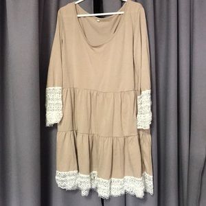Tan Babydoll dress